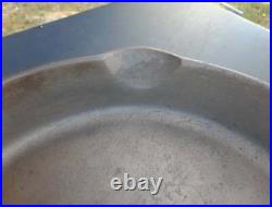 Unmarked Wagner 14 A #12 Cast Iron Skillet without USA Slight Wobble RESTORED