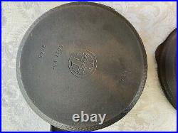 VERY RARE Griswold Hinged Hammered Dutch Oven #2058 withLid