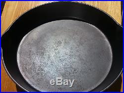 VERY RARE Wagner Ware PIE LOGO #12 Cast Iron Skillet Cleaned & Seasoned LOOK
