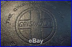 VINTAGE #109 Griswold Skillet Griddle, 202, Smoke Ring, LargeLogo, Slant