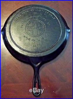 VINTAGE #109 Griswold Skillet Griddle, 202, Smoke Ring, LargeLogo, Slant