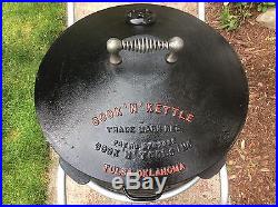 Vintage Cook'n' Kettle Sr 59 Cast Iron Bbq Grill With Cart, Refurbished, Nice