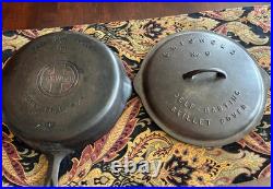 VINTAGE GRISWOLD #9 Cast Iron Skillet 469 C with Self Basting Lid