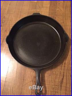 VINTAGE GRISWOLD CAST IRON SKILLET # 14 and DOME LID #474 Well Seasoned