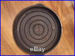 VINTAGE GRISWOLD CAST IRON SKILLET # 14 and DOME LID #474 Well Seasoned