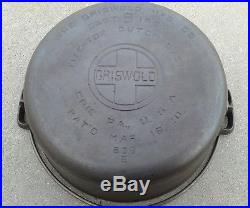 VINTAGE GRISWOLD Cast Iron DUTCH OVEN 8 with Tite-top