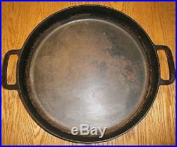 VINTAGE GRISWOLD ERIE PA 728 two handled CAST IRON SKILLET #20