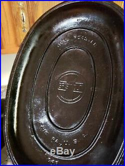 VINTAGE GRISWOLD No. 7 CAST IRON OVAL DUTCH OVEN ROASTER WITH LID NICE