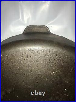VINTAGE GRISWOLD / WAGNER CAST IRON SKILLET # 12 A 14 USA Spins Read Ad