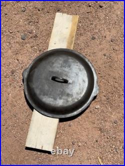 VINTAGE Lodge #14 Lid + Skillet Transitional Griswold/wagner Era RARE