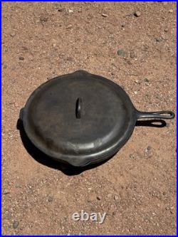 VINTAGE Lodge #14 Lid + Skillet Transitional Griswold/wagner Era RARE