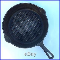 VINTAGE RARE VHTF Griswold #9 Y No. 9 Cast Iron Grill Pan Skillet Small Logo EUC