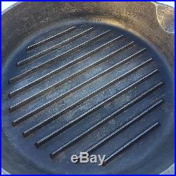 VINTAGE RARE VHTF Griswold #9 Y No. 9 Cast Iron Grill Pan Skillet Small Logo EUC