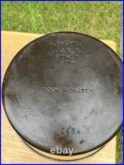 VINTAGE Wagner Ware Sidney O Cast Iron #8 Drip Drop Roaster Dutch Oven 1268A