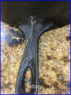 VTG Cast Iron Skillet Unmarked Marrietta 8 Early Heat Ring 5lb