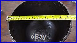 VTG Early Gate Marked #7 Cast Iron Bean Pot Kettle Cleaned USA