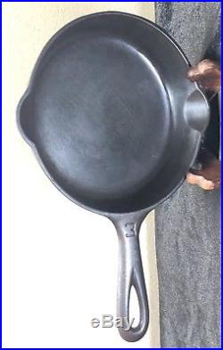 VTG GRISWOLDNO. 3709 VTG 1919-1939 SKILLET PANLarge Block TMCAST IRON F/S