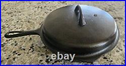 VTG Griswold 10 Cast Iron Skillet Pan withLid No. 8 704-J Erie PA & Lid 8 1035-B