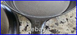 VTG Griswold 10 Cast Iron Skillet Pan withLid No. 8 704-J Erie PA & Lid 8 1035-B