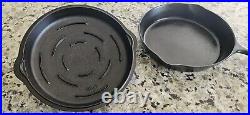 VTG Griswold 10 Cast Iron Skillet Pan withLid No. 8 704-J Erie PA & Lid 8 1035-B