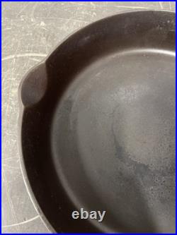 VTG Griswold ERIE #9 Slant Logo Cast Iron Skillet 710 X Heat Ring
