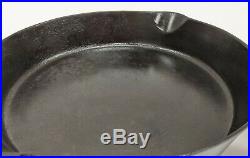 VTG Pre Griswold Erie No. 10 Cast Iron Skillet With Heat Ring Nicely Restored
