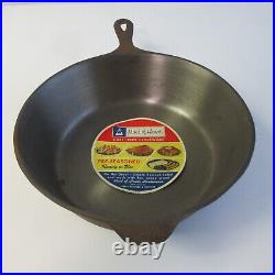 VTG Rare Maid Of Honor Deep Skillet/Chicken Fryer Cast Iron #8 never used UPDATE