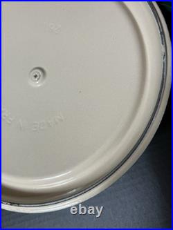 VTG Staub Basix  Green Heavy #26 Made In France Enamel Cast Iron Dutch Oven