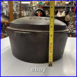 VTG Wagner Ware Sidney O Cast Iron Drip Drop Roaster Dutch Oven With Lid 1268 No 8
