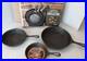VTG Wagner's Cast Iron Cookware Skillet Pan Set 6.5 8 & 10.5 # 1343 NOS USA