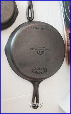 VTG Wagner's Cast Iron Cookware Skillet Pan Set 6.5 8 & 10.5 # 1343 NOS USA