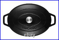 Vancasso Enameled Cast Iron Dutch Oven Cookware Pot 3 /6 / 8L Red Blue Gray etc