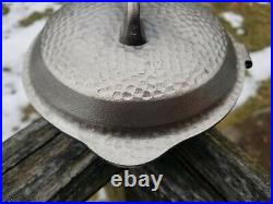 Very Hard To Find Griswold Hammered Cast Iron #3 Plated Hinged LID No. 2093