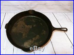 Very Large Old Wagner Cast Iron #14 Skillet 15 1/4 inch