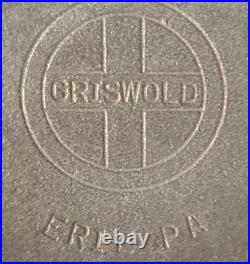 Very Nice GRISWOLD NO. 4 Cast Iron Skillet with the Grooved Handle 702-D