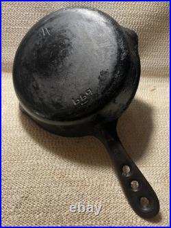 Very Rare #4 Griswold Cast Iron Bbq Skillet 669-a- 3-holed Handle See Details