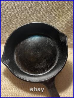 Very Rare #4 Griswold Cast Iron Bbq Skillet 669-a- 3-holed Handle See Details