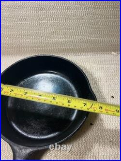 Very Rare #4 Griswold Cast Iron Bbq Skillet 669-a- 3-holed Handle See Details