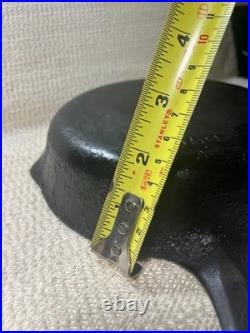 Very Rare #4 Griswold Cast Iron Bbq Skillet 669-a- 3-holed Handle See Details