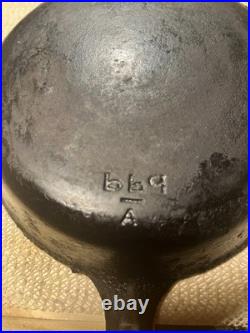 Very Rare #4 Griswold Cast Iron Bbq Skillet 669-a- 3-holed Handle See Details