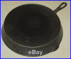 Very Rare Erie Pre Griswold Logo Cast Iron Pan Skillet with Heat Ring #12