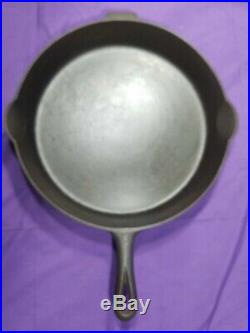 Very Rare Htf #13 Griswold Slant Erie Cast Iron Skillet #720 Strong Heat Ring