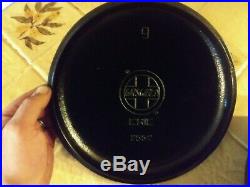 Very Rare Misspelled Girswold Misprint #9 Slant Logo LID & Matching Dutch Oven