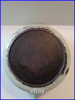 Very Very Rare Chicago Hardware Foundry 8.5 Mint Green Enamel Cast Iron Skillet