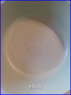 Very Very Rare Chicago Hardware Foundry 8.5 Mint Green Enamel Cast Iron Skillet