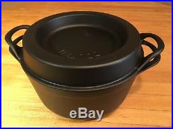 Vint 1970's Cousances (Le Creuset), France, Cast Iron Doufeu Flat Black, RARE