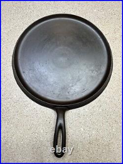 Vintage #10 Favorite Piqua Ware Cast Iron Round Smiley Skillet Griddle Restored