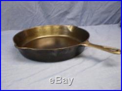 Vintage #10 Griswold #716 Cast Iron Skillet Frying Pan Large Logo Smooth Bottom