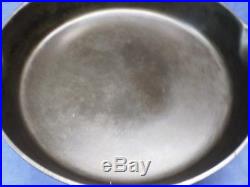 Vintage #10 Griswold #716 Cast Iron Skillet Frying Pan Large Logo Smooth Bottom