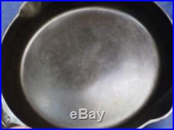 Vintage #10 Griswold #716 Cast Iron Skillet Frying Pan Large Logo Smooth Bottom